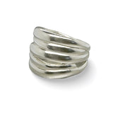 Five Wrap Silver Everyday Stack Ring
