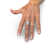 Five Wrap Silver Everyday Stack Ring