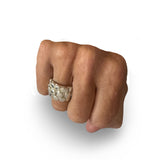 Triple Dot Chunky Silver Ring