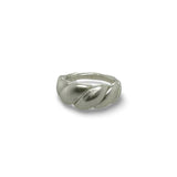 Triple Twist Comfort Silver Ring