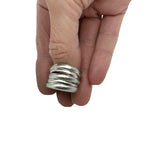 Five Wrap Silver Everyday Stack Ring