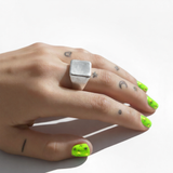 Everyday Silver Square Signet Ring