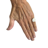 Pinky Everyday Round Signet Ring in Silver