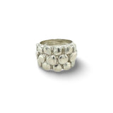 Triple Dot Chunky Silver Ring