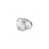 Everyday Round Silver Signet Ring