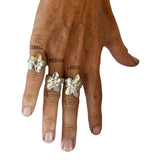 Medium Flower Ring in Silver