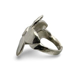 Large Flower Ring in Silver