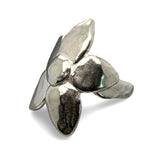 Large Flower Ring in Silver