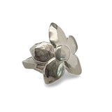 Medium Flower Ring in Silver