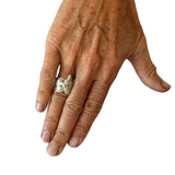 Medium Flower Ring in Silver