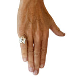 Small Flower Ring in Silver