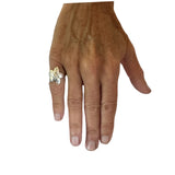 Pinky Single Flower Ring In Silver