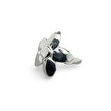 Pinky Single Flower Ring In Silver