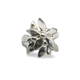 Pinky Multi Flower Ring In Silver