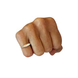 Silver Pinky Bar Ring – Handcrafted, Minimal, and Unique