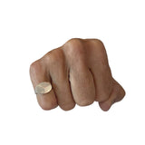 Pinky Oval Signet Ring in Silver
