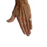 Pinky Oval Signet Ring in Silver