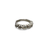 Pinky Single Dot Chunky Ring in Silver
