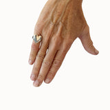 Pinky Heart Ring in Silver