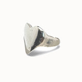 Pinky Heart Ring in Silver