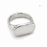 Everyday Rectangle Signet Ring in Silver