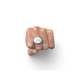 Everyday Wide Oval Silver Signet Ring