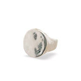 Everyday Round Silver Signet Ring
