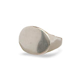 Everyday Wide Oval Silver Signet Ring