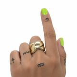 Everyday Crossover Wrap Ring in Gold