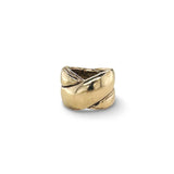 Everyday Crossover Wrap Ring in Gold