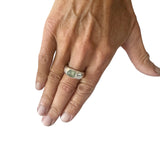 One of a kind Sapphire and Sterling Handcrafted Ring - 1